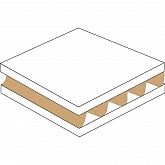 Микрогофрокартон  трехслойный
