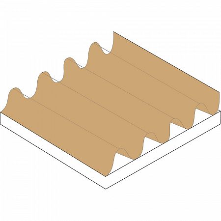 Микрогофрокартон Д-23 двухслойный